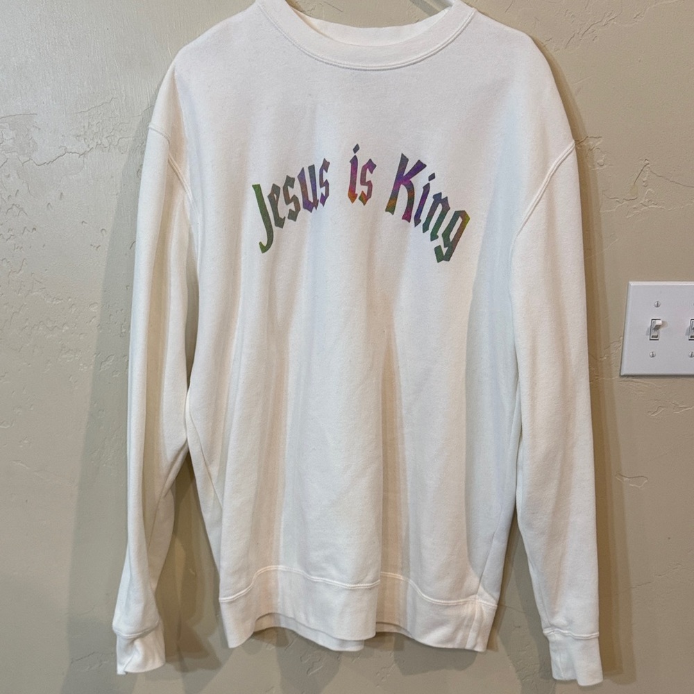 White Graphic Men's Sweater